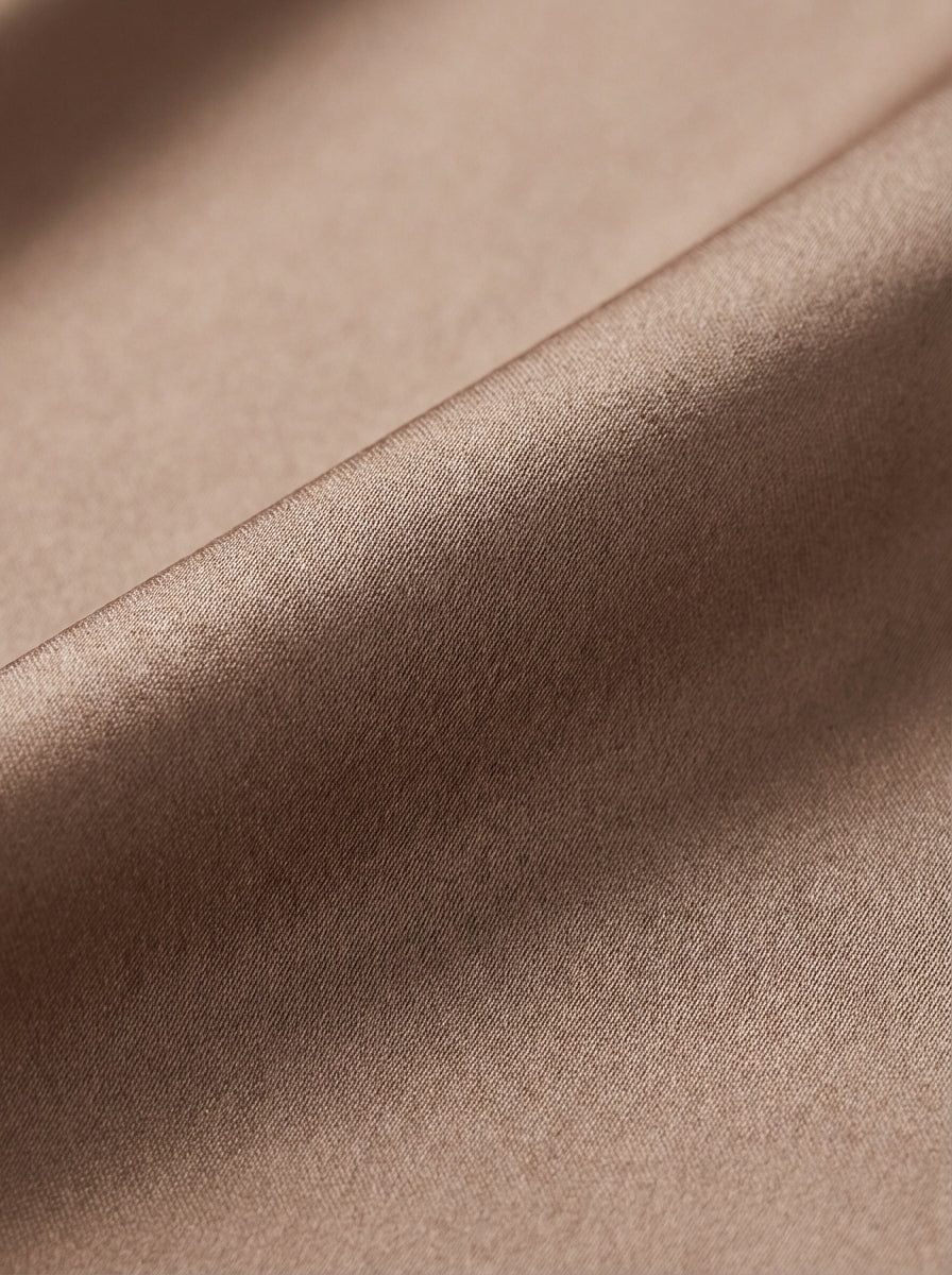 Women's Long Champagne Satin One Shoulder Sleeveless Maxi Dress Ruched